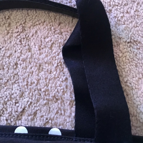 Kate Spade Black/White Polka Dot Fabric Small Tote - Picture 6 of 7